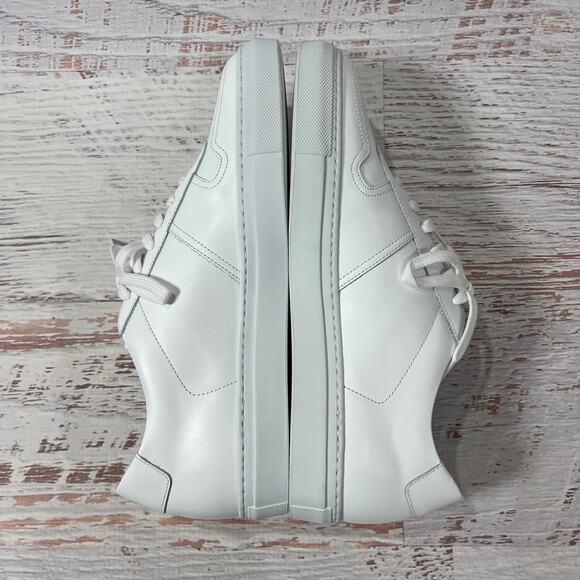 NEW COMMON PROJECTS BBALL Low Top Sneakers White Leather EU 42 US 9 Shoes ITALY - Picture 8 of 12